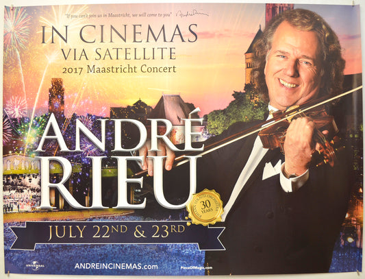 Andre Rieu 2017 Maastricht Concert Original Quad Poster - Film Poster - Movie Poster