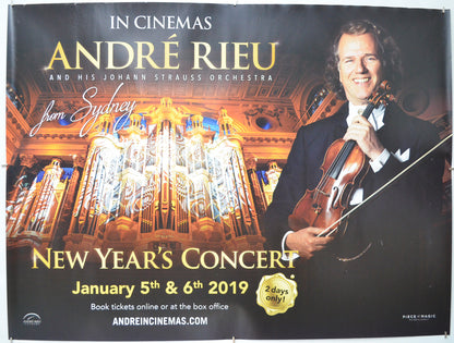 Andre Rieu: New Year’s Concert From Sydney  - Original Quad Poster - Film Poster - Movie Poster