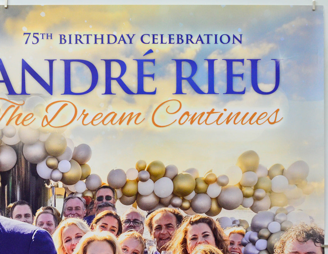 André Rieu: The Dream Continues - 75th Birthday Celebration (Top Right) Cinema Quad Movie Poster 