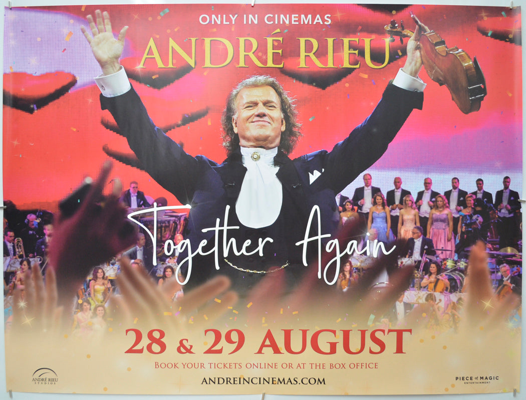 Andre Rieu: Together Again - Original Quad Poster - Film Poster - Movie Poster