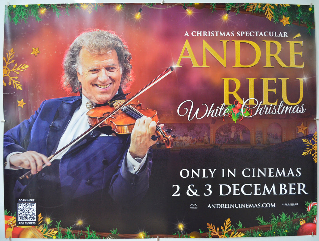 Andre Rieu White Christmas Original Quad Poster - Film Poster - Movie Poster 