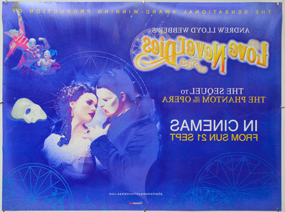 Andrew Lloyd Webber's Love Never Dies (Back) Cinema Quad Movie Poster 