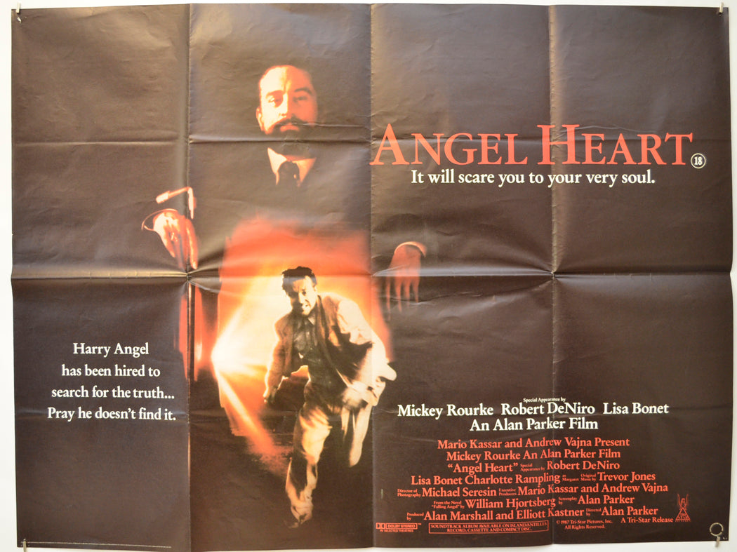 Angel Heart Original Quad Poster - Film Poster - Movie Poster  