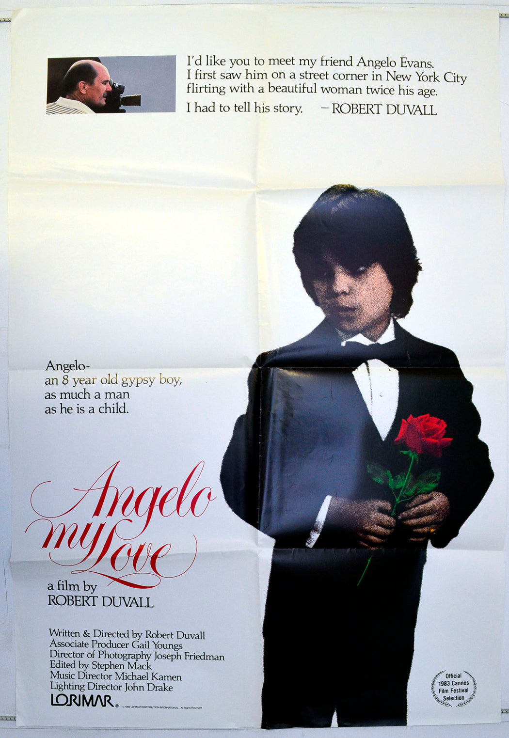 Angelo My Love  Original One Sheet Poster - Film Poster - Movie Poster