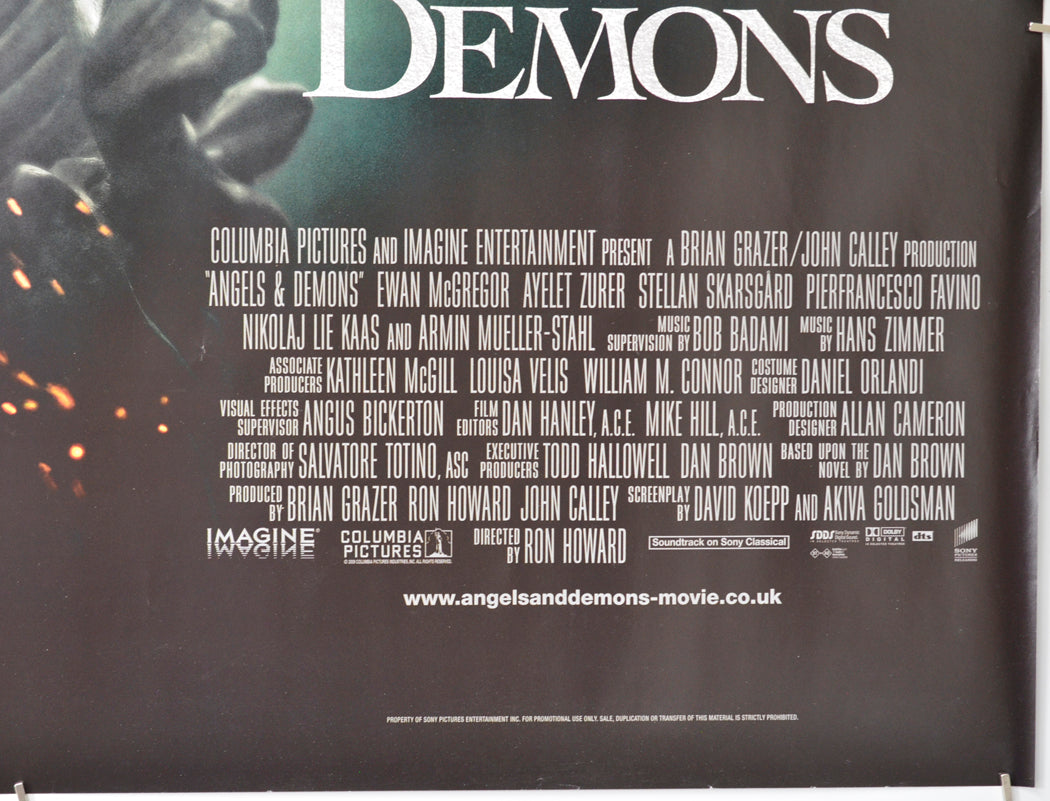 Angels And Demons (Bottom Right) Cinema Quad Movie Poster 