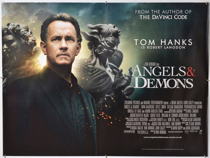 Angels And Demons - Original Quad Poster - Film Poster - Movie Poster