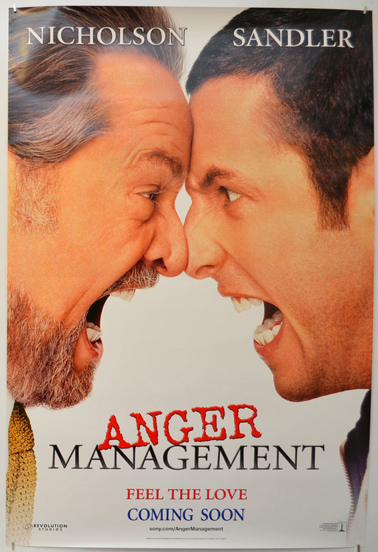 Anger Management  (Teaser / Advance Version) Original One Sheet Poster - Film Poster - Movie Poster  