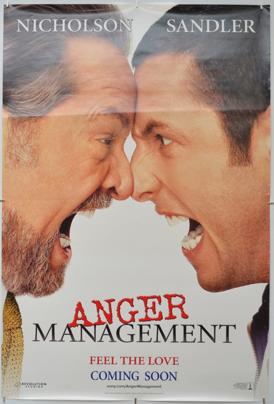 Anger Management (Teaser / Advance Version)  Original One Sheet Poster - Film Poster - Movie Poster