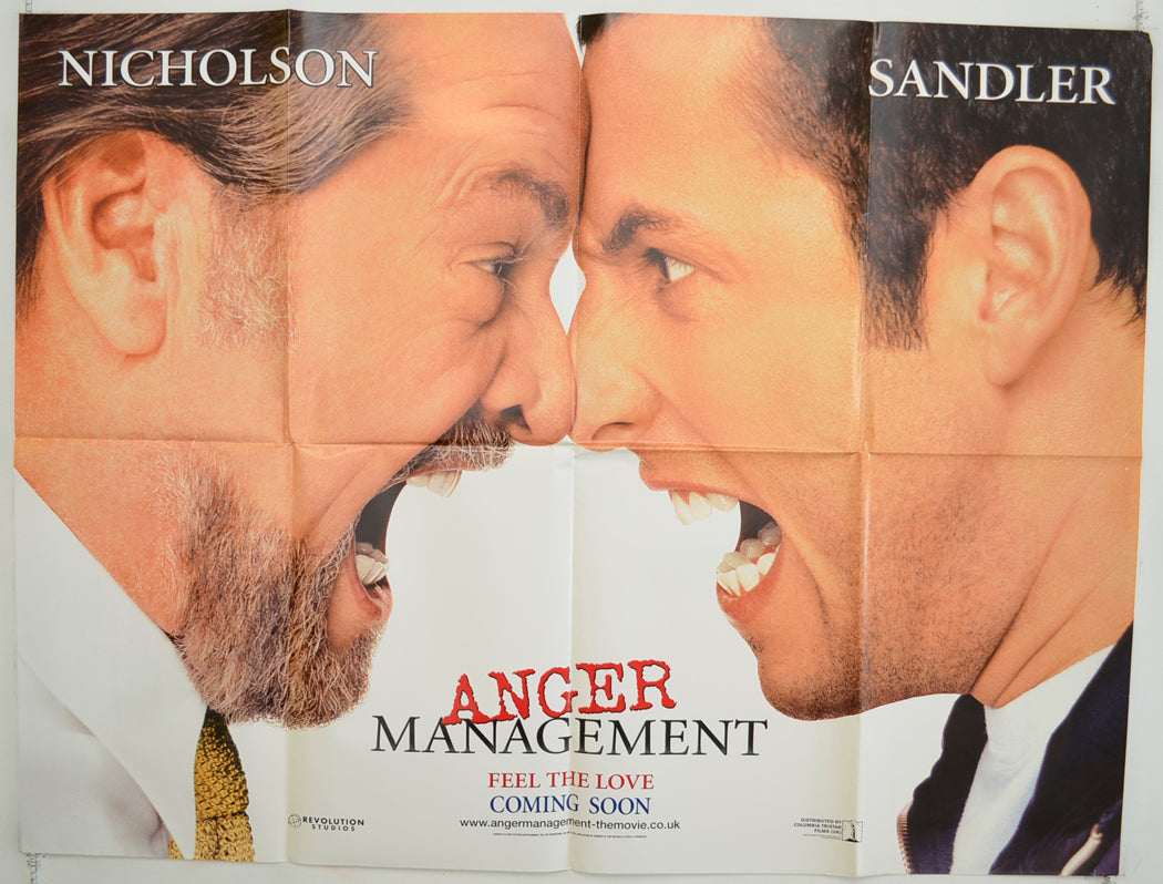 Anger Management   Original Quad Poster - Film Poster - Movie Poster 