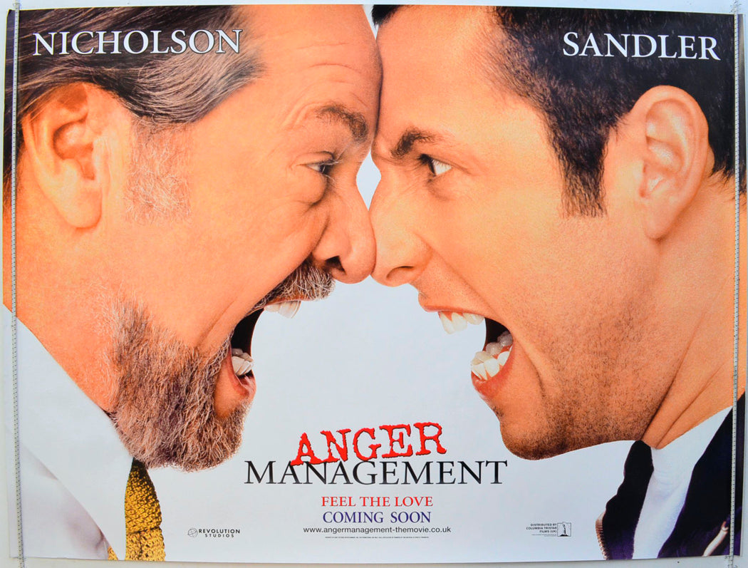 Anger Management Original British Quad Poster - Film Poster - Movie Poster 