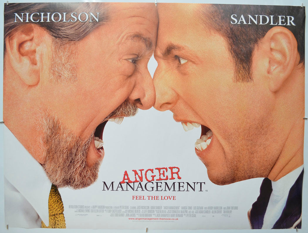 Anger Management Original Quad Poster - Film Poster - Movie Poster