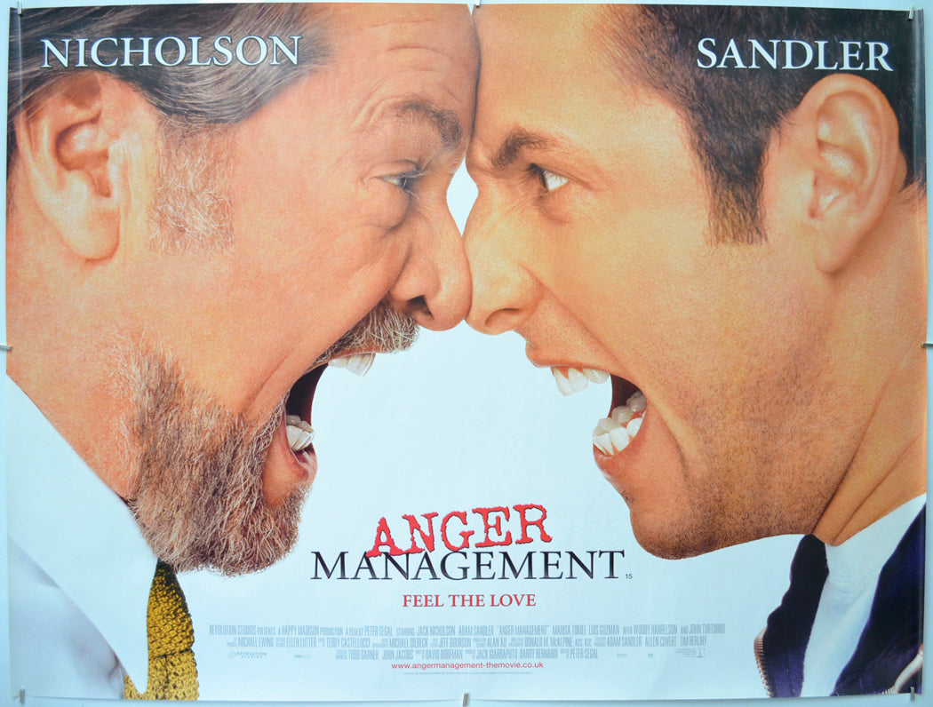 Anger Management Original Quad Poster - Film Poster - Movie Poster  