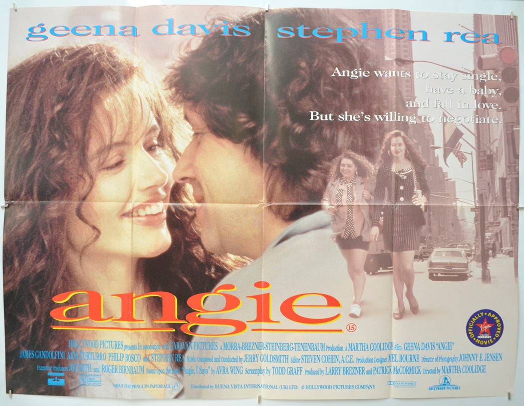 Angie Script “Angie” Original Quad Poster - Film Poster - Movie Poster – pastposters