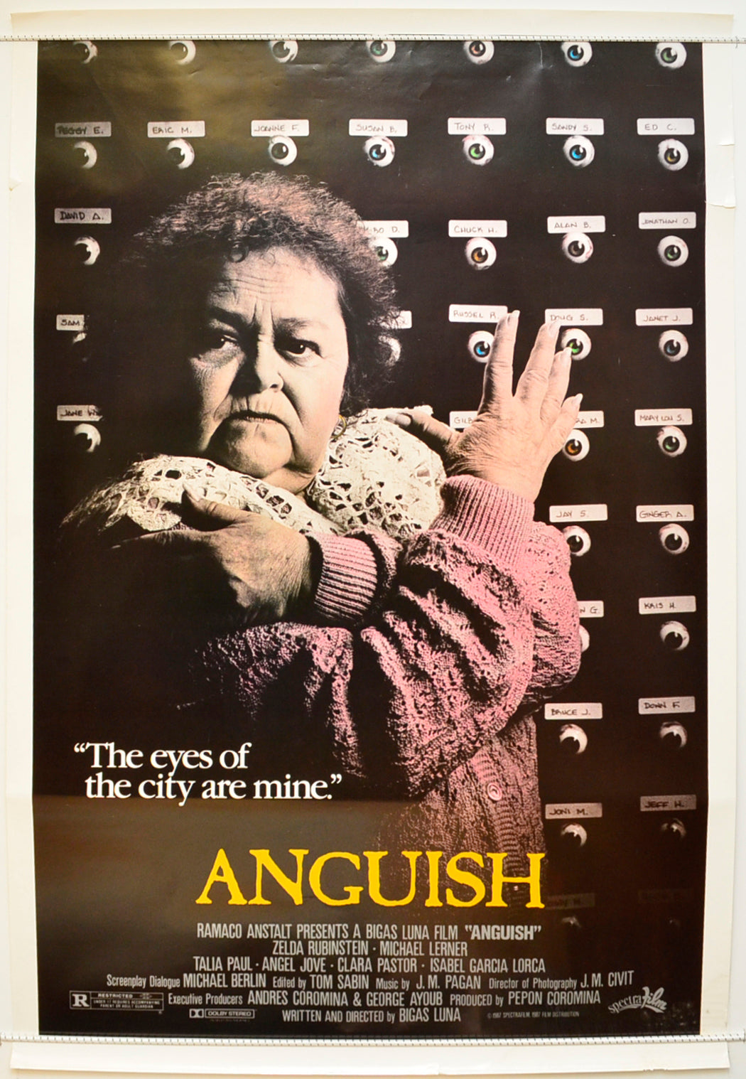 Anguish Original One Sheet Poster - Film Poster - Movie Poster  