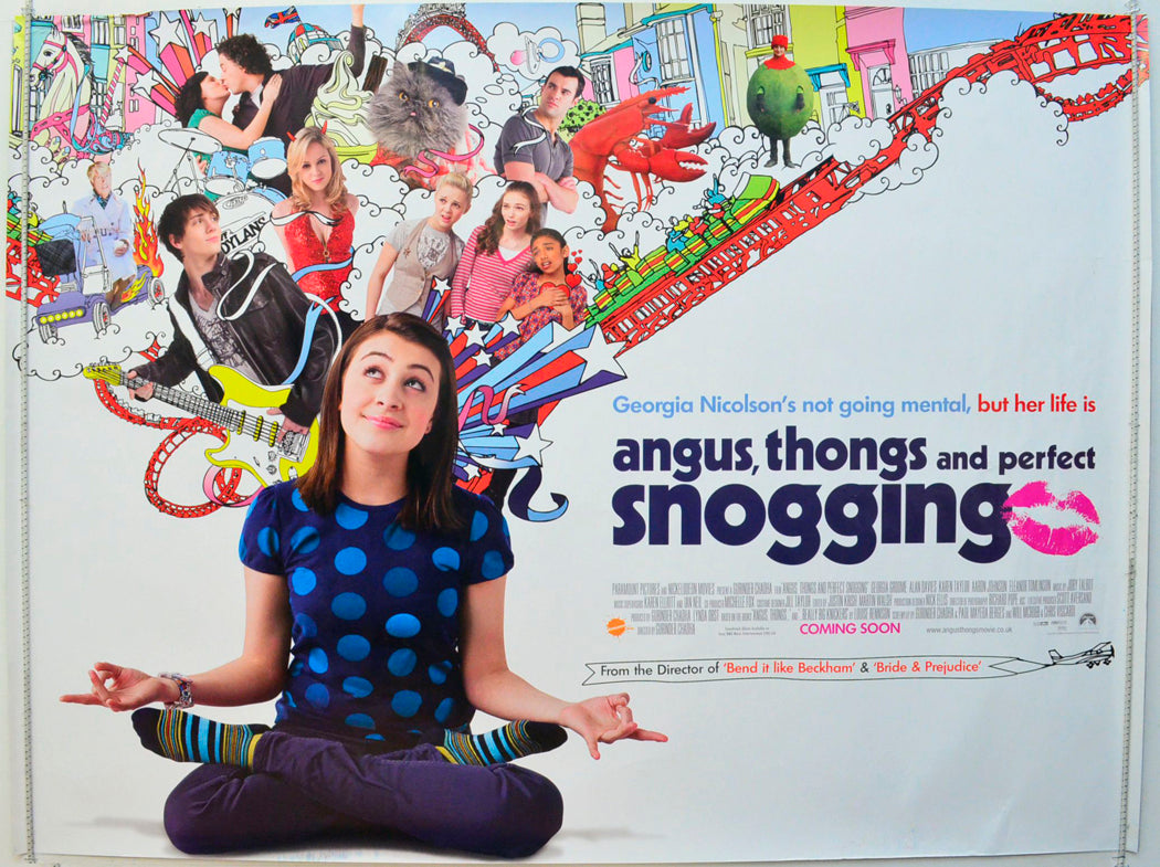 Angus, Thongs And Perfect Snogging  (a.k.a. Angus, Thongs and Full-Frontal Snogging)   Original British Quad Poster - Film Poster - Movie Poster 