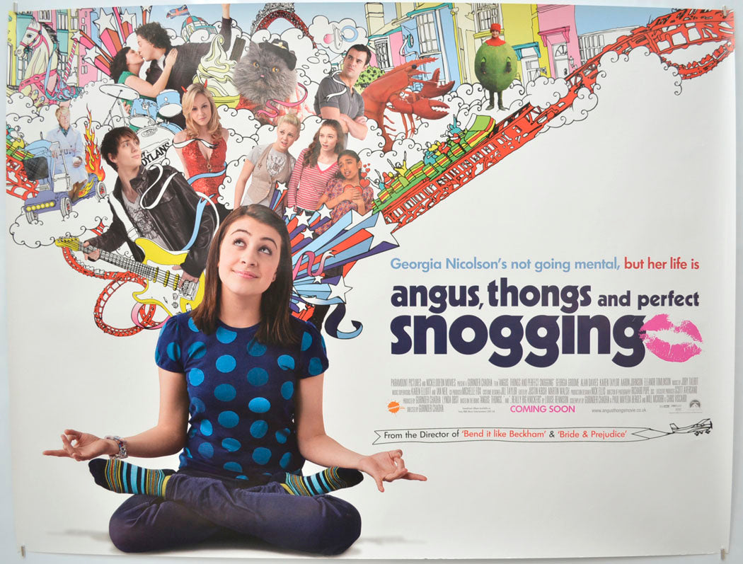 Angus, Thongs And Perfect Snogging (a.k.a. Angus, Thongs and Full-Frontal Snogging)  Original Quad Poster - Film Poster - Movie Poster