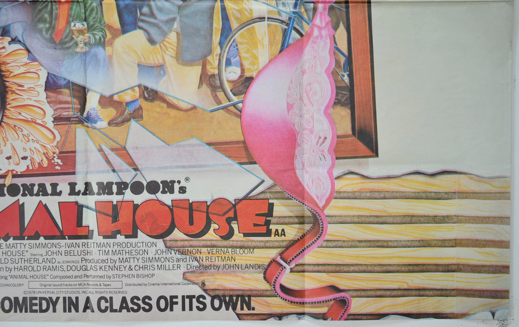 NATIONAL LAMPOON’S ANIMAL HOUSE (Bottom Right) Cinema Quad Movie Poster 