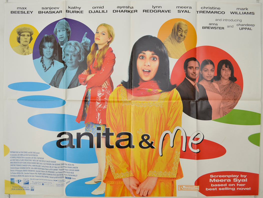 Anita And Me   Original Quad Poster - Film Poster - Movie Poster 