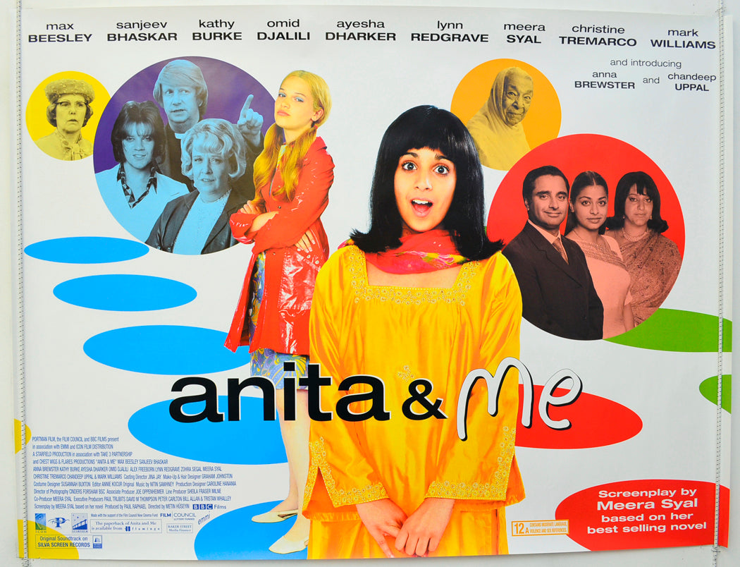 Anita And Me Original Quad Poster - Film Poster - Movie Poster  