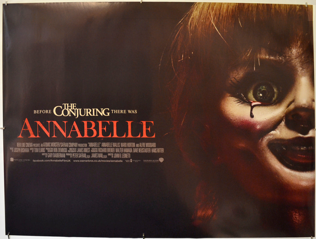 Annabelle  Original Quad Poster - Film Poster - Movie Poster