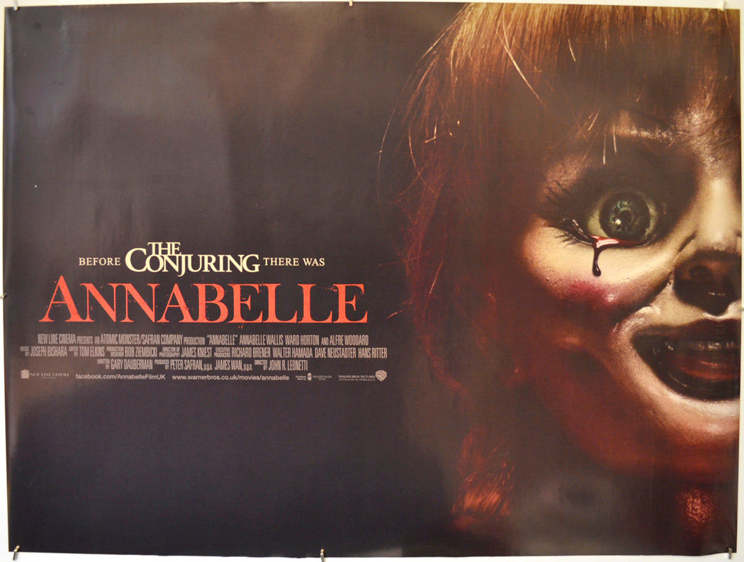 Annabelle  Original Quad Poster - Film Poster - Movie Poster