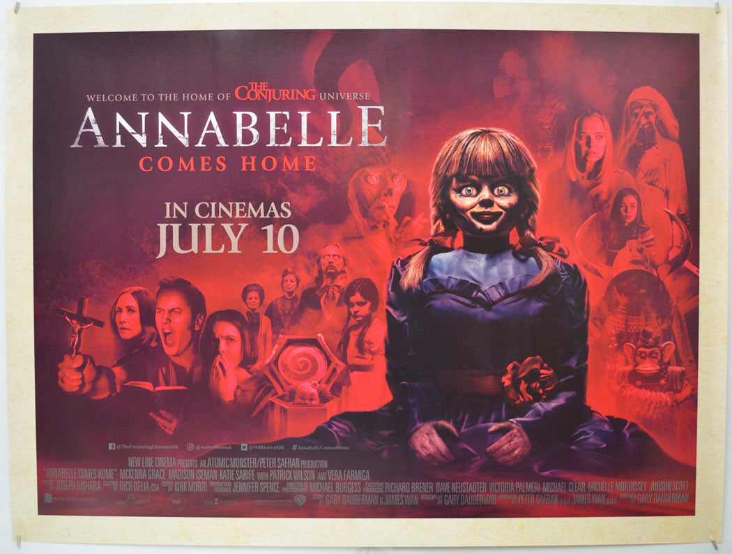 Annabelle Comes Home Original Quad Poster - Film Poster - Movie Poster