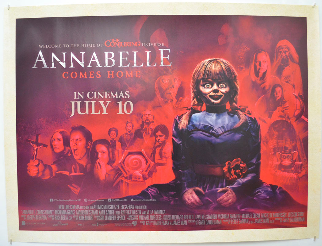 Annabelle Comes Home Original Quad Poster - Film Poster - Movie Poster