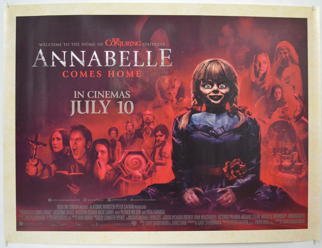 Annabelle Comes Home Original Quad Poster - Film Poster - Movie Poster