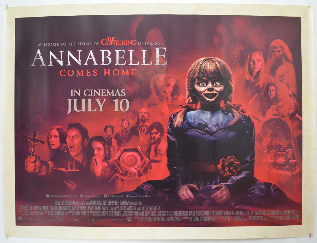 Annabelle Comes Home Original Quad Poster - Film Poster - Movie Poster