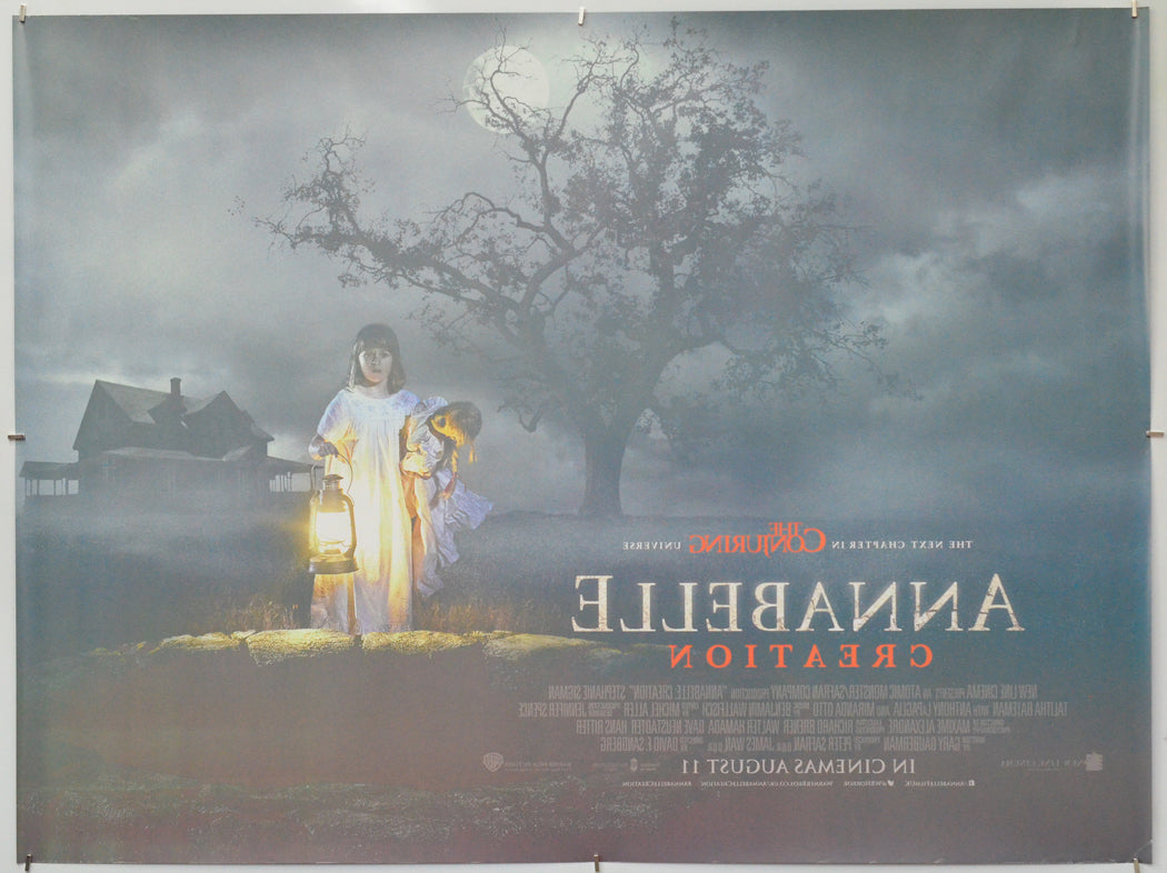 Annabelle: Creation (Back) Cinema Quad Movie Poster 