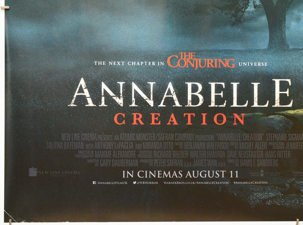 Annabelle: Creation (Bottom Left) Cinema Quad Movie Poster 