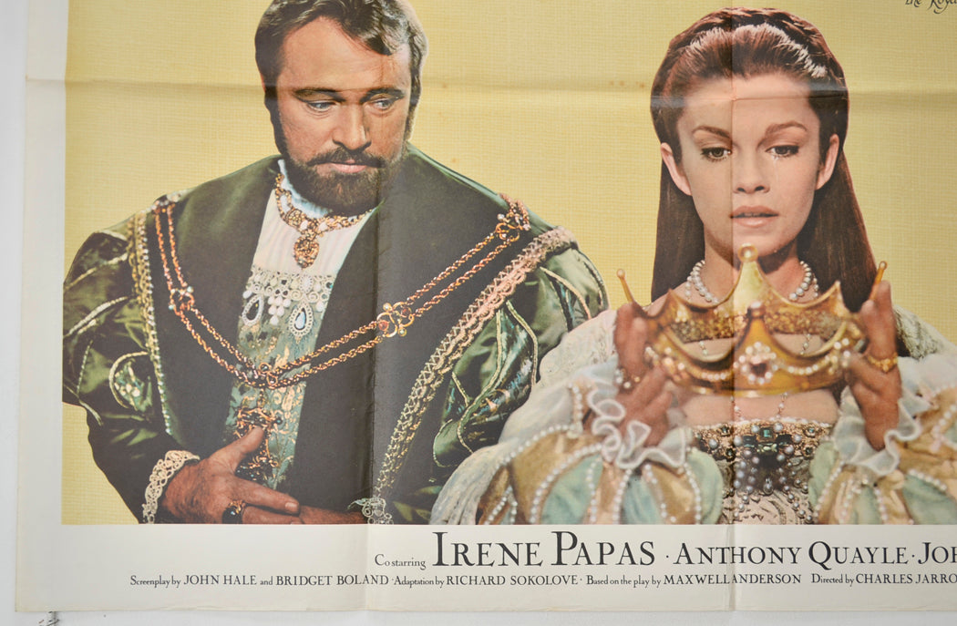 ANNE OF THE THOUSAND DAYS (Bottom Left) Cinema Quad Movie Poster 