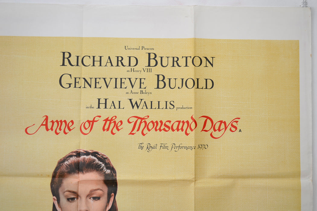 ANNE OF THE THOUSAND DAYS (Top Right) Cinema Quad Movie Poster 