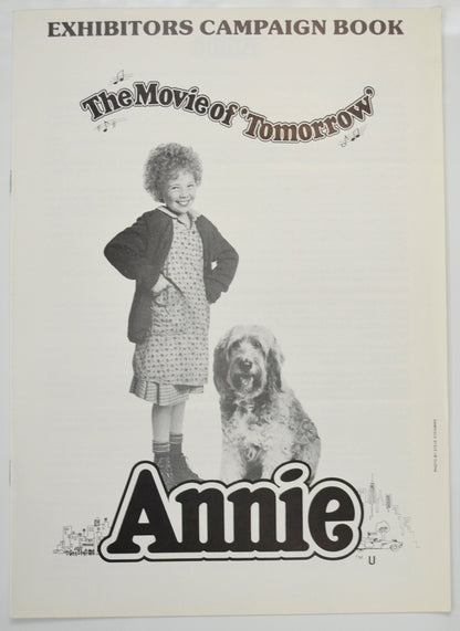 Annie Original 12 Page Cinema Exhibitors Campaign Pressbook (UK)