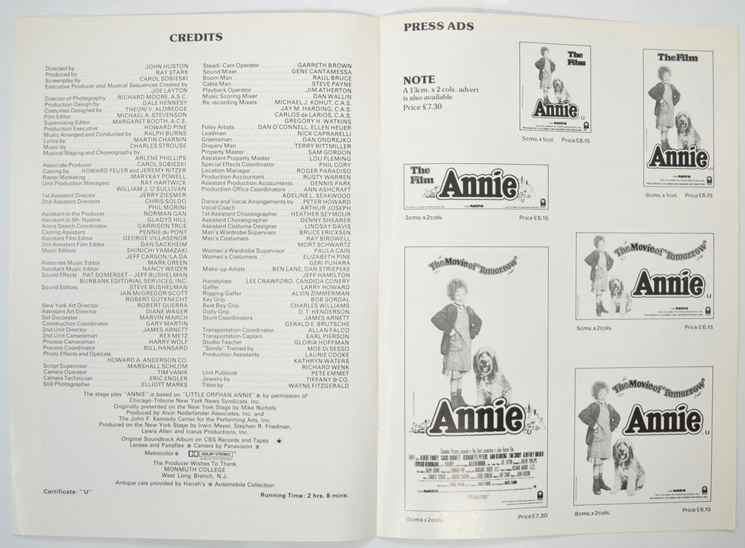 ANNIE Cinema Exhibitors Campaign Pressbook - INSIDE 