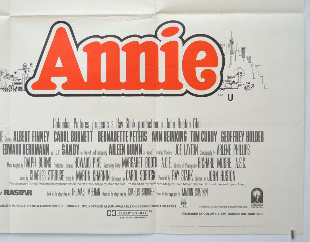 ANNIE (Bottom Right) Cinema Quad Movie Poster 