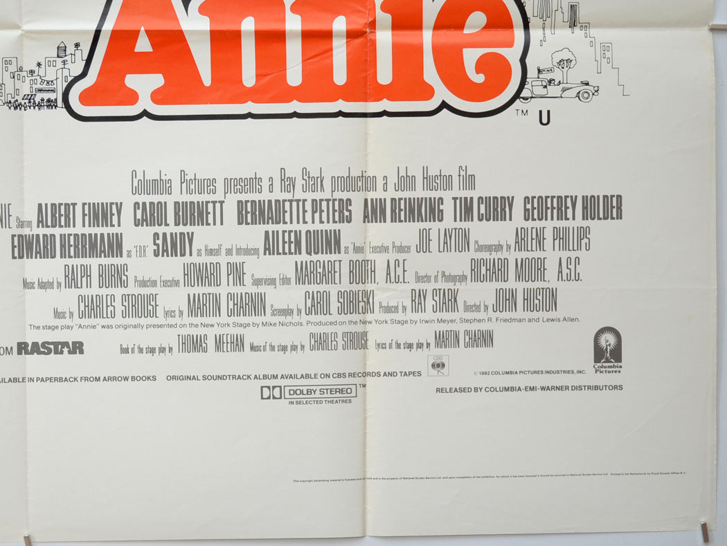 ANNIE (Bottom Right) Cinema Quad Movie Poster 