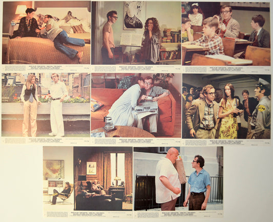 Annie Hall  Set of 8 Original Lobby Cards / Colour Front Of House Stills 