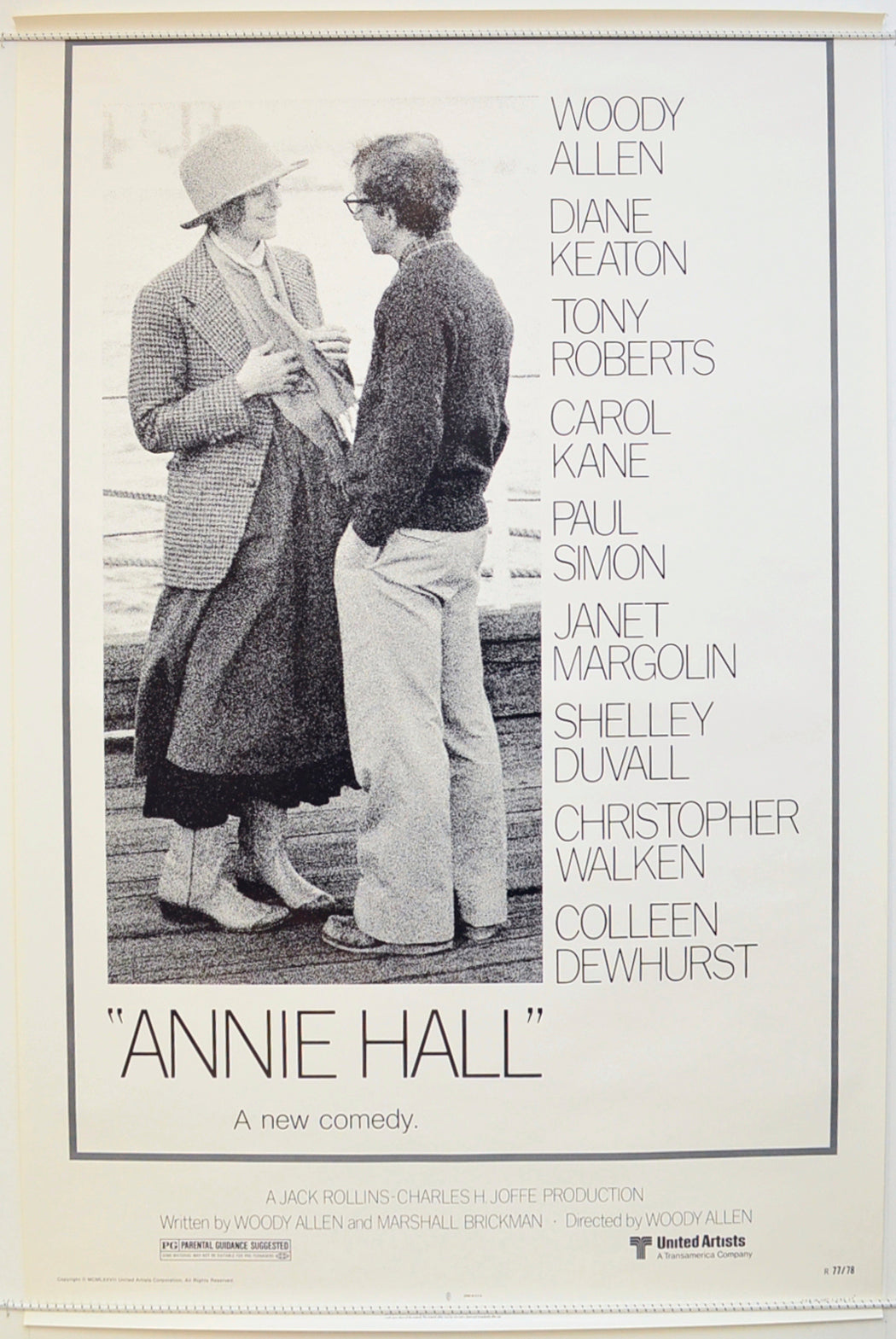 Annie Hall  (1977 re-release Poster)   Original One Sheet Poster - Film Poster - Movie Poster  