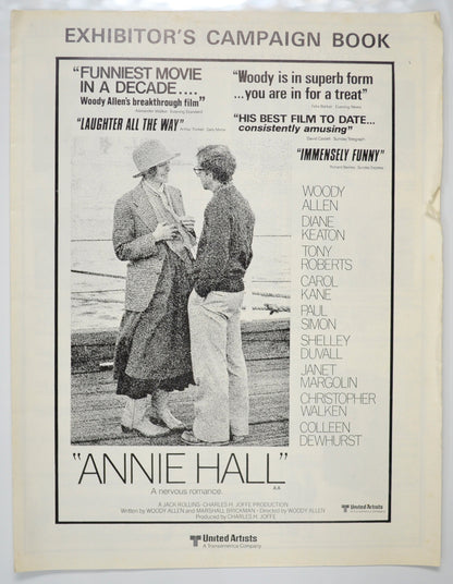 Annie Hall Original 6 Page Cinema Exhibitors Campaign Pressbook (UK)