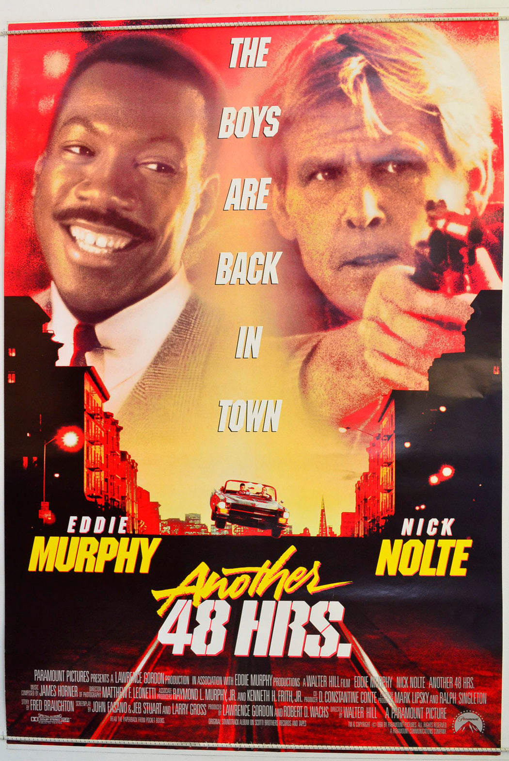 Another 48hrs  Original One Sheet Poster - Film Poster - Movie Poster