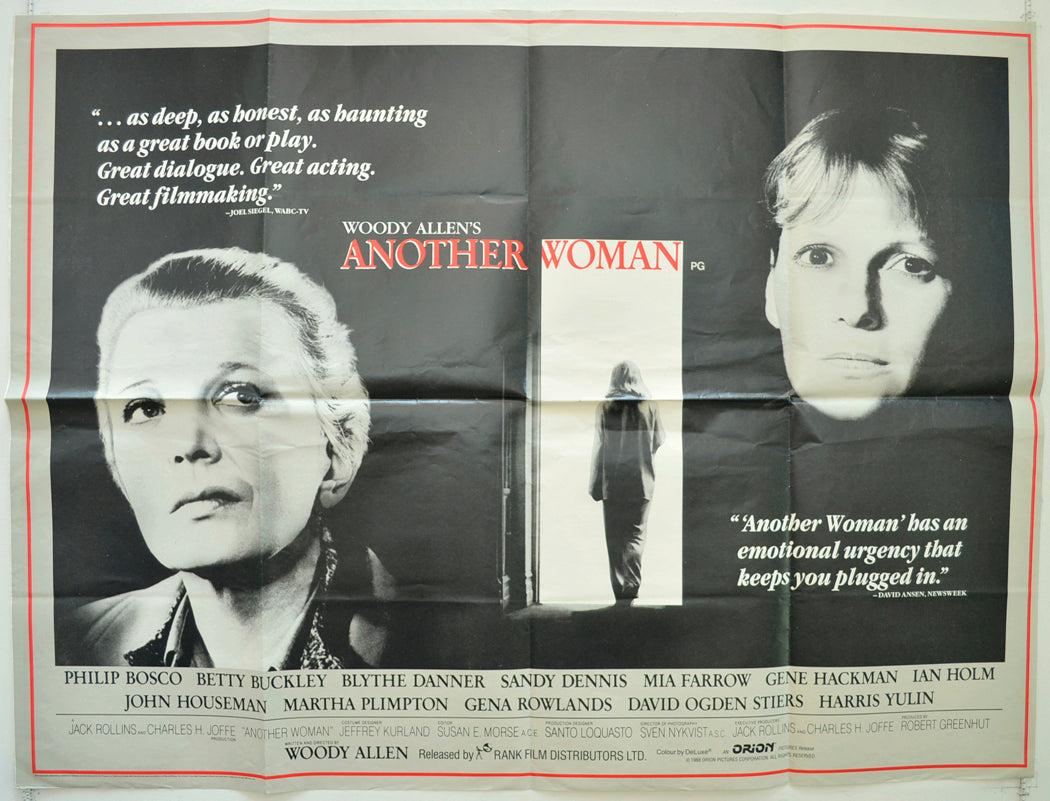 Another Woman  Original British Quad Poster - Film Poster - Movie Poster 