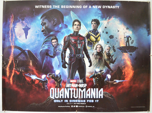 Ant-man And The Wasp Quantumania Original Quad Poster - Film Poster - Movie Poster  