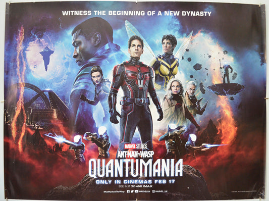 Ant-man And The Wasp Quantumania Original Quad Poster - Film Poster - Movie Poster  