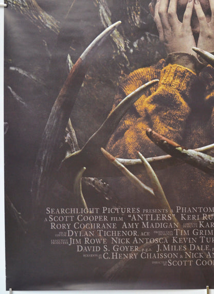 ANTLERS (Bottom Left) Cinema One Sheet Movie Poster 