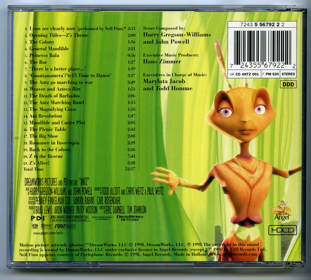 ANTZ Original CD Soundtrack (back) 