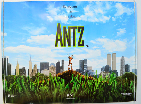 Antz   (Teaser / Advance Version) Original British Quad Poster - Film Poster - Movie Poster