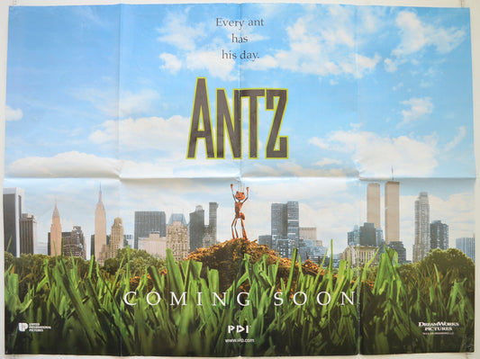 Antz  Original British Quad Poster - Film Poster - Movie Poster 