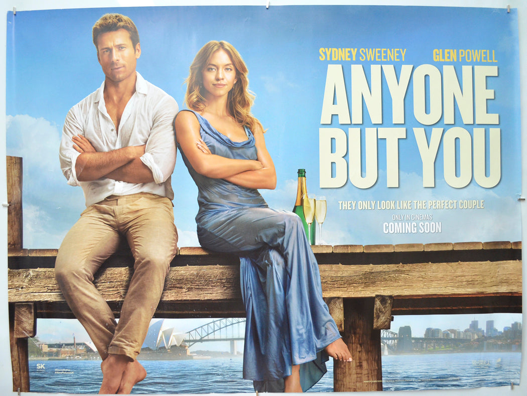 Anyone But You Original Quad Poster - Film Poster - Movie Poster 