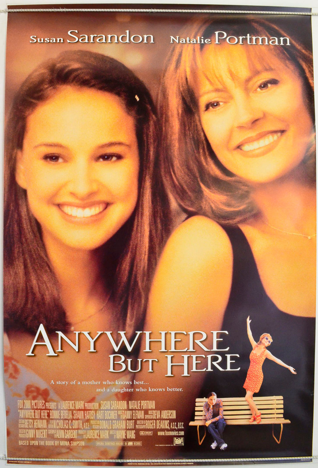 Anywhere But Here Original One Sheet Poster - Film Poster - Movie Poster 